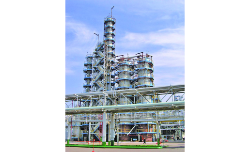 “Башнефть—УНПЗ”. Блок производства метил-трет-бутилового эфира The Bashneft–UNPZ. The methyl tert-butyl ether production unit