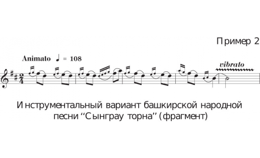 Инструментальный вариант башкирской народной песни “Звенящий журавль” (фрагмент) Instrumental variant of “Ringing crane” Bashkir ethnic song (fragment)