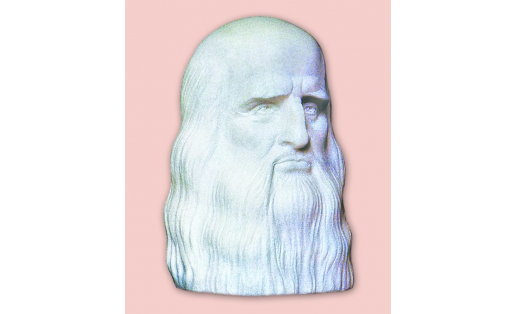 А.П.Шутов. Леонардо да Винчи. Мрамор. 2006. БГХМ A.P.Shutov. Leonardo da Vinci. Marble. 2006. BSAM