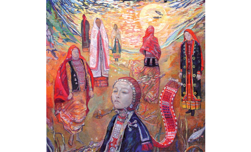 Х.С.Фазылов. Башкирская легенда. Семь девушек. 2006 K.S.Fazylov. The Seven Maidens. A Bashkir Legend. 2006