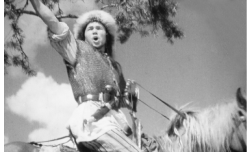 Кадр из фильма “Салават Юлаев”. Салават – А.К.Мубаряков A shot from the film Salavat Yulayev. A.K. Mubaryakov as Salavat