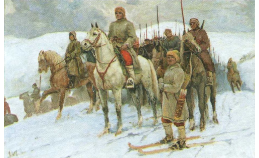 А.В.Храмов. Эскиз к картине “Войско Салавата”