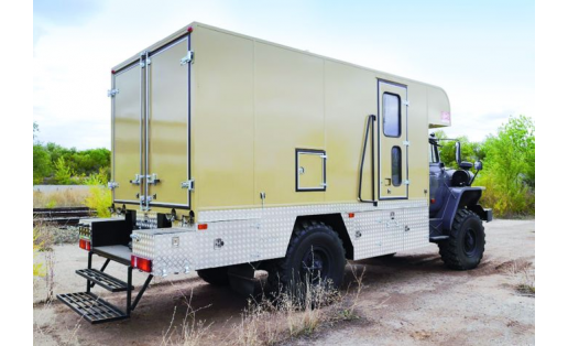 Подъёмник каротажный ПКС-5 на базе шасси Урал-43206-1151. Туймазинский завод геофизического оборудования и аппаратуры PKS-5 logging elevator based on the Ural-43206-1151 chassis. Tuymazy Plant of Geophys Equipment and Machinery
