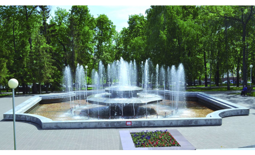 Фонтан в парке имени В.И.Ленина. Уфа. Park named after V.I.Lenin