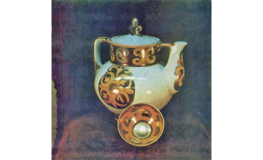 Ф.У.Усманова. “Көнсығыш” сервизы (фрагмент). 1972. БДХМ