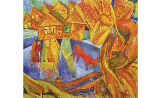 Н.А.Пахомов. Ауыл. Киндер, темпера. 1960‑сы йй. “NB Gallery” (Мәскәү)