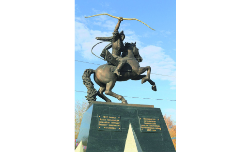 Памятник башкирским полкам — участникам Отечественной войны 1812 года. Город Сибай Monument to the Bashkir regiments, participants in the Patriotic War of 1812. Sibay