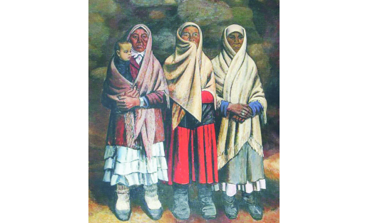 А.Ф.Лутфуллин. Ожидание. Год 1941. 1970 A.F.Lutfullin. Expectation. 1941. 1970