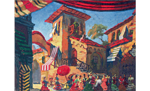 Б.Я.Торик. Эскиз декорации к опере Ж.Бизе “Кармен”. 1980‑е гг.