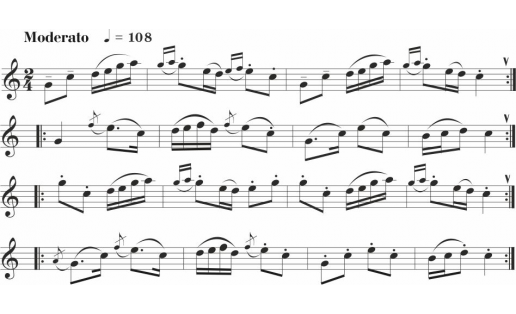 "Перовский"  башҡ. халыҡ инструменталь көйөнә ноталар