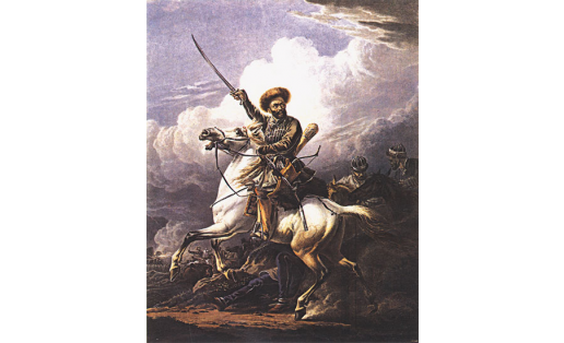 Всадник башкир. Худ. А.О.Орловский. 1823.