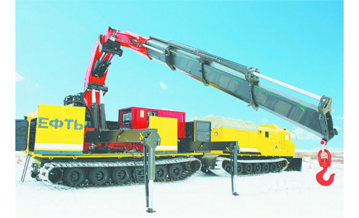 Кран-манипулятор двухзвенный гусеничный A crawler crane