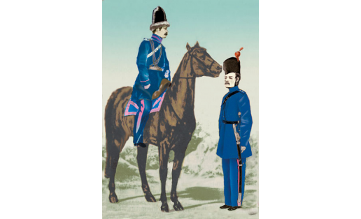 1‑cе Башҡ. пехота полкы подпоручигы формаһы (1918 й. авг. ҡабул ителгән)