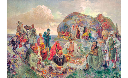 А.Э.Тюлькин. Пушкин башҡорттар араһында. 1937. БДХМ
