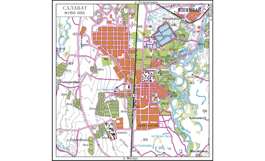 Карта г.Салават