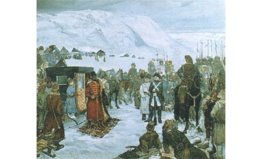 И.И.Гаянов, Ф.А.Исмагилов. Встреча Салавата с Пугачёвым