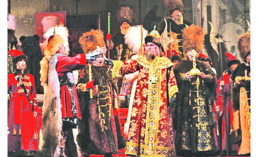 Сцена из оперы “Послы Урала” З.Г.Исмагилова. БГТОиБ, 2007 A scene from the opera Ambassadors of the Urals by Z.G.Ismagilov. Bashkir State Opera and Ballet Theatre, 2007