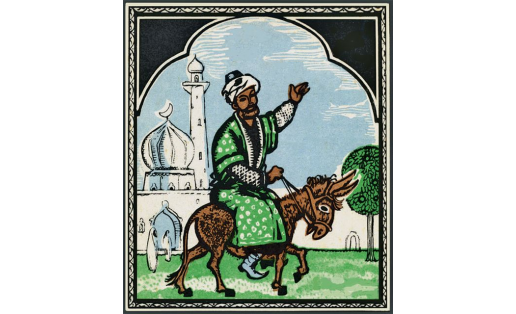 Иллюстрация к книге  “Хужа Насретдин мәҙәктәре”. 1971