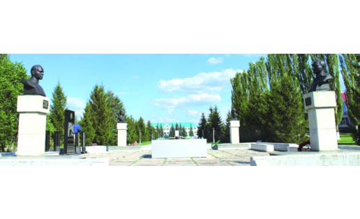 Мемориальный комплекс, посвящённый Героям Советского Союза в с.Ермекеево The memorial complex dedicated to the Heroes of the Soviet Union in Selo Yermekeevo
