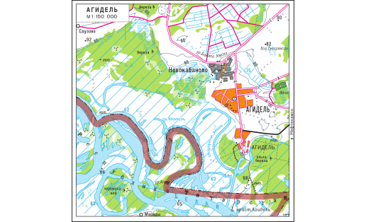 Агидель. Карта города (2019)