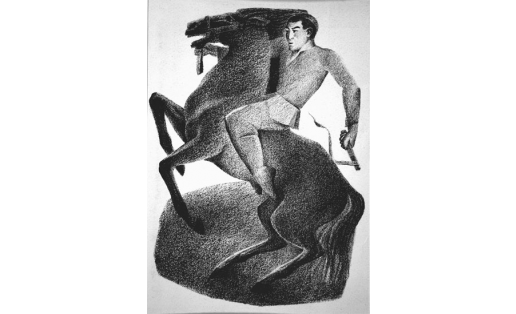 В.Д.Дианов. Йәй. Үҫмер саҡ (диптихтың уң яҡ өлөшө). Автолитография. 1971. БДХМ