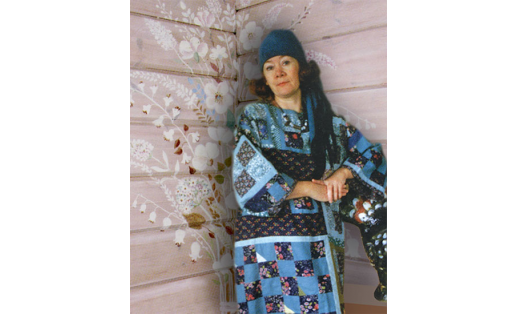 В.М.Шибаева. “Июль” күлдәге. Кизе‑мамыҡ туҡымаһы, ситса. 1992