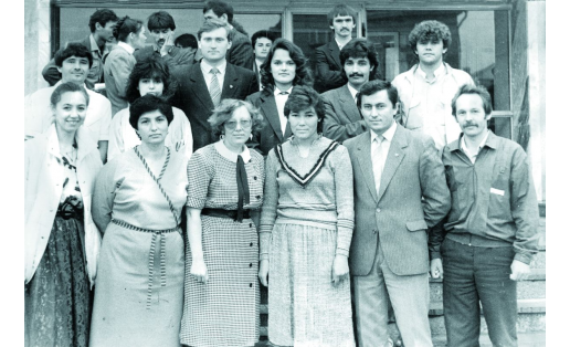 Сотрудники Учалинского горкома ВЛКСМ. 1988