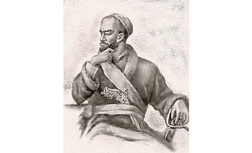 Бәхтейәр Ҡанҡаев. Рәссамы Б.М.Әлмәнов