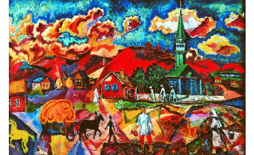 БУРЛЮК Давид Давидович. Ҡыҙыл өйлә. 1918. БДХМ
