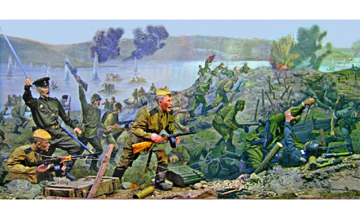 Диорама “Форсирование Днепра”. Музей 112‑й (16‑й гв.) Башкирской кавалерийской дивизии (Уфа).