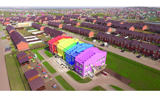 Уфимский район. Село Чесноковка. Микрорайон Спутник Ufimsky Raion. Selo Chesnokovka. The Sputnik Neighborhood
