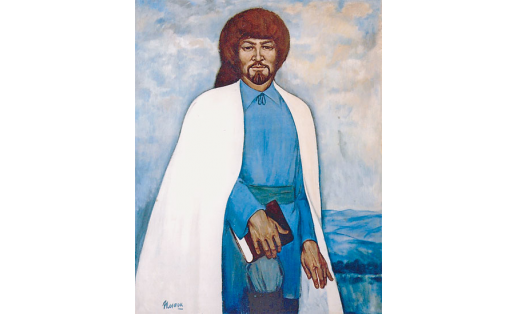 Р.Ф.Имашев. “Аҡмулла (Бала саҡ. Егет. Һуңғы доға)” триптихы. 2006. “Эрмитаж” картиналар галереяһы (Миәкә р‑ны Ҡырғыҙ‑Миәкә а.)
