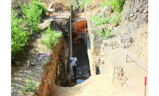 Археологические раскопки. 2016. Автор раскопок — М.Р.Шамсутдинов Archaeological excavations. 2016. The author of the excavations – M.R.Shamsutdinov