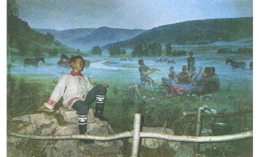 Диорама «Детство Салавата». Худ. Р.Г.Гаймалов, И.П.Фёдоров. Алькинский отдел Музея Салавата Юлаева