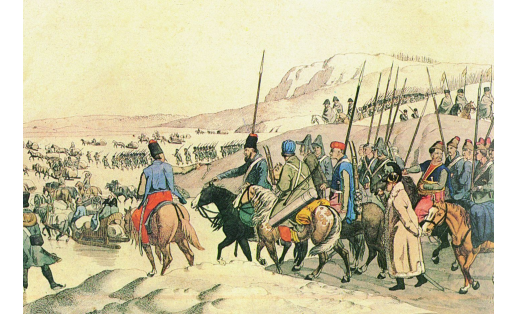 Переход через Вислу. Неизвестный художник. 1‑я четв. 19 в.