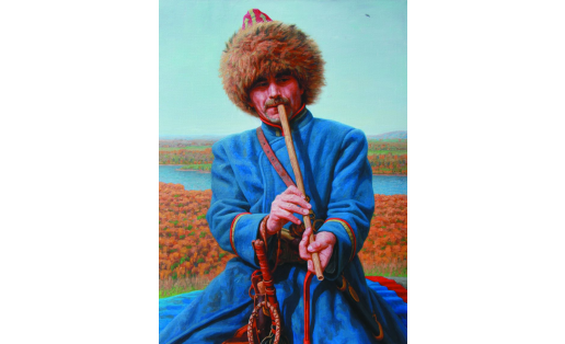 Р.С. Хабиров. Легенда о Кахым‑туре. 2015. Холст, масло R.S. Khabirov. The Legend of Kakhym‑turya. 2015. Canvas, oil