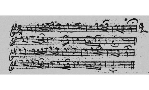 Рукопись А.А.Алябьева с записью башкирской песни о Салавате
