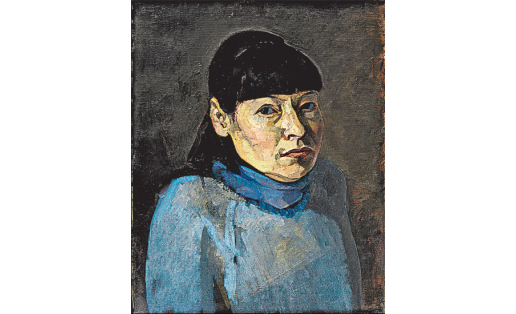 Е.А.Захарова. Автопортрет. 1986