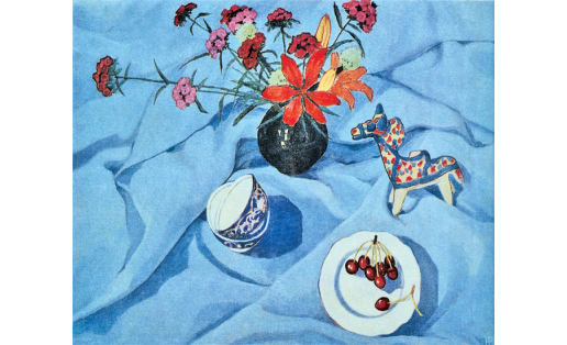 Н.А.Русских. Ҡәнәфер менән натюрморт. 1966. БДХМ