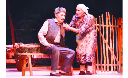 Сцена из спектакля “Муки судьбы” С.Н.Абузарова A scene from the play Flour of Destiny by S.N.Abuzarov