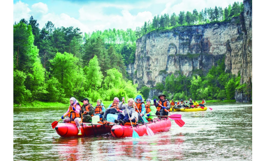 Сплав по р.Ай. Кигинский район Rafting on the Ay River. Kiginsky Raion