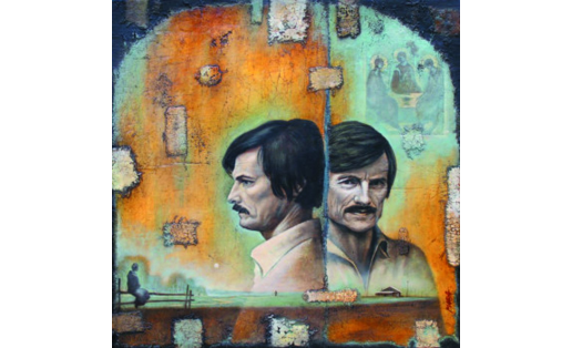 М. Марин. Андрей Тарковский. 2016. Холст, левкас, масло M. Marin. Andrey Tarkovskiy. 2016. Canvas, chalk, oil