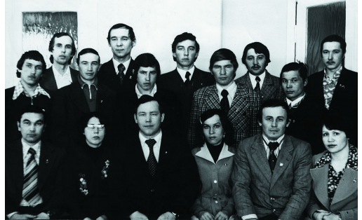 Секретари комсомольских организаций колхозов и совхозов Мишкинского р‑на на семинаре (г. Бирск)