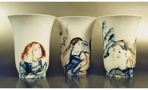 М.Б.Нелюбина. “Әңгәмә” вазаһынан декоратив композиция. 1997