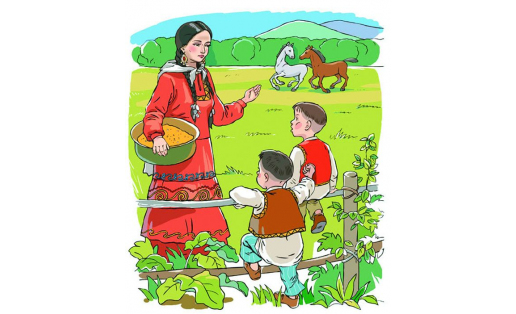 Иллюстрация к книге “Сак и Сук”. Художник – А.А.Василов Illustration for “Sak and Suk” book. Painter – A.A. Vasilov