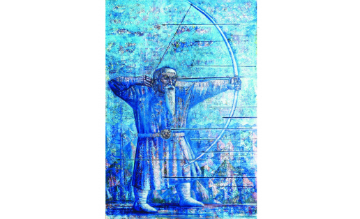 Д.А. Сулейманов. Атайсал (Земля предков). 2005–06. Холст, масло D.A. Suleymanov. Ataysal (Land of ancestors). 2005–06. Canvas, oil