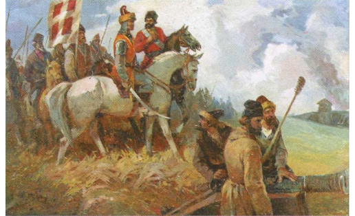 В.А.Тельнов. Пугачёв и Салават перед боем